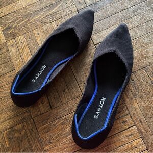 Rothy's Black and Blue Women's Flats